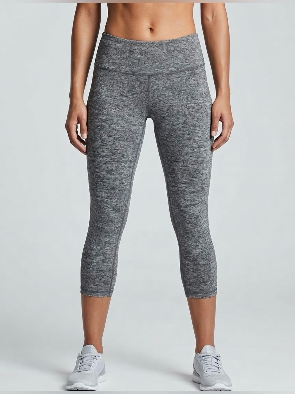 ACX Active Leggings Grey XS | Heathered Capri Athletic Tights